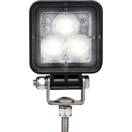 Optronics 3-Led Mini Square Heavy Duty Work Light With Flood Beam; 720 Lumens TLL52FB